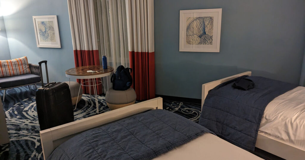 Luggage and Carryon in Hotel Room