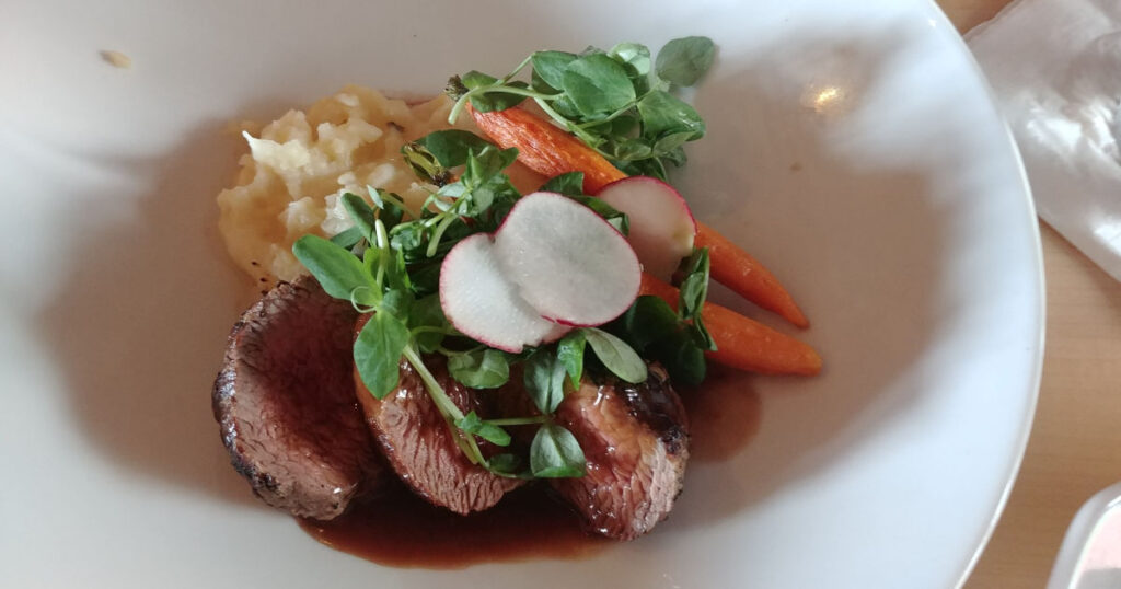 Beef Medallions at Mythos Restaurant in Islands of Adventure