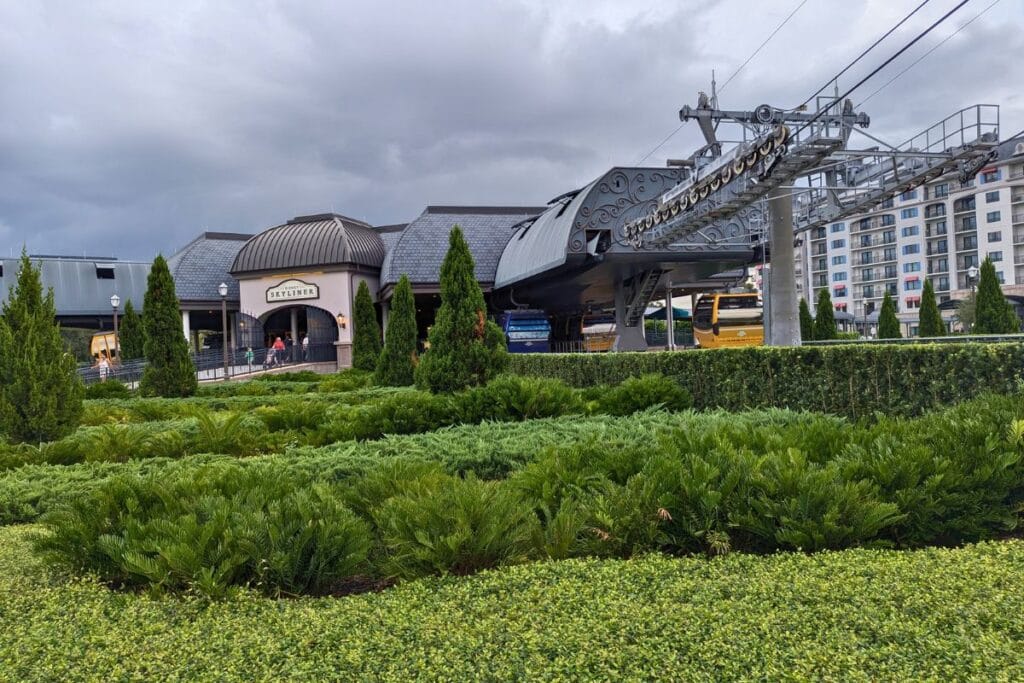 View of the Skyliner Station at the Riveria